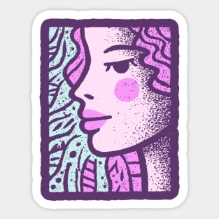 Vaporwave Mermaid | Pastel Siren Aesthetic Sticker